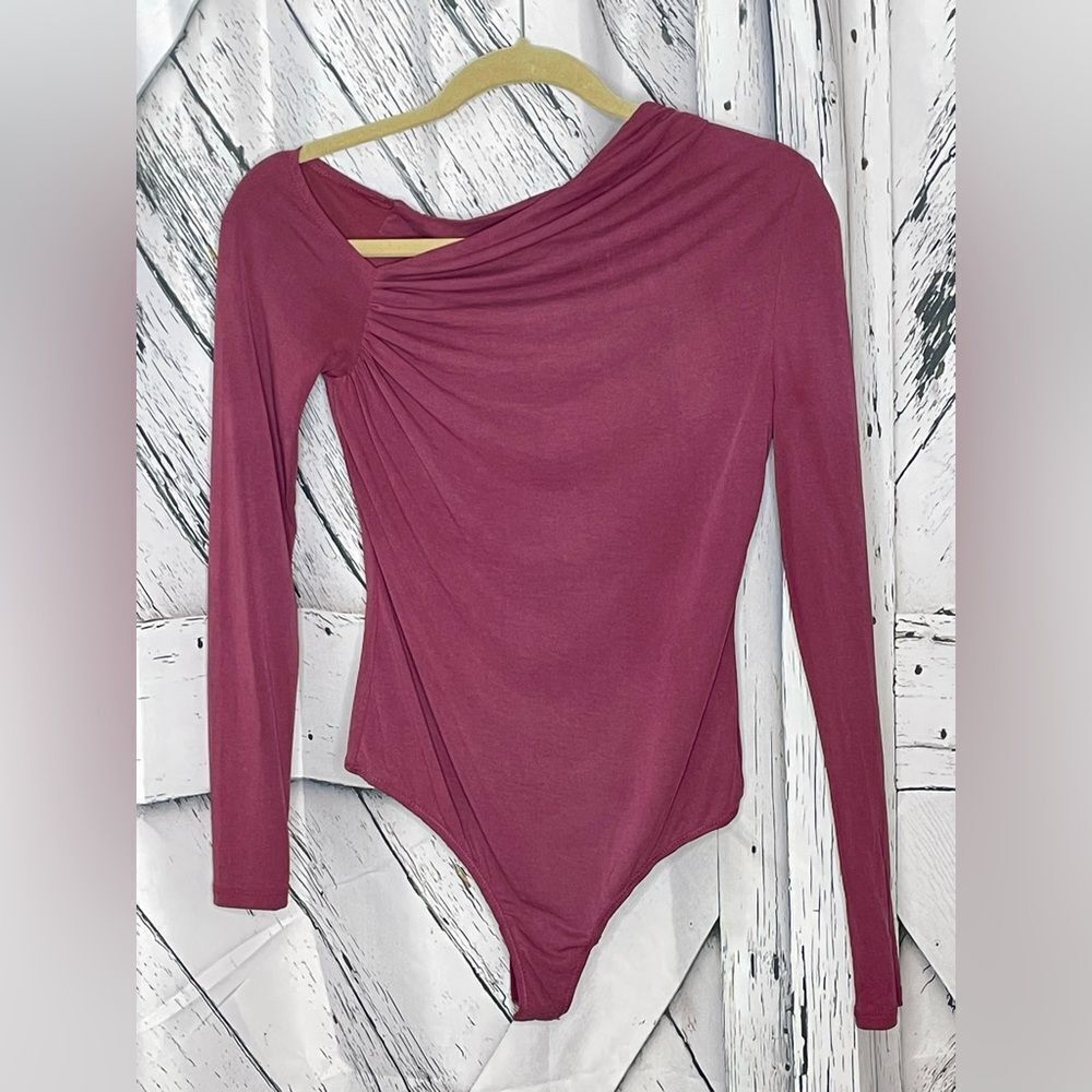 Camila Coelho Bodysuit Asymmetrical Off The Shoulder S